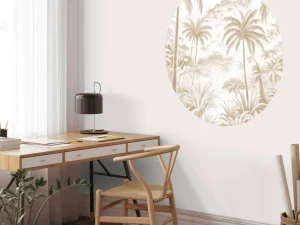Outlet Fotobehang - Tropische Bergoase, taupe Landschappen