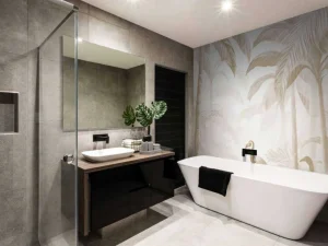 New Fotobehang - Verborgen Jungle met Ibis, taupe Landschappen