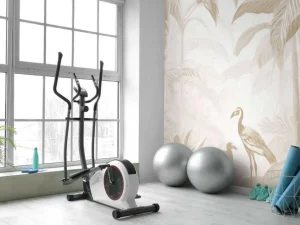 New Fotobehang - Verborgen Jungle met Ibis, taupe Landschappen