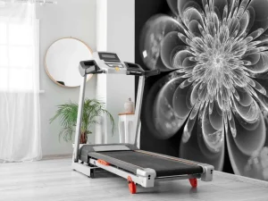 Sale Fractal bloem in zwart-wit fotobehang Bloemen