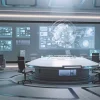 Best Futuristisch commandocentrum fotobehang Computerkamer