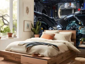 New Futuristische motor design fotobehang Tienerkamer | Transport
