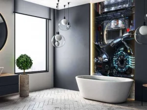 New Futuristische motor design fotobehang Tienerkamer | Transport