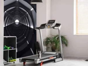 Clearance Futuristische tunnel met reflecterende vloer fotobehang Tienerkamer | 3d