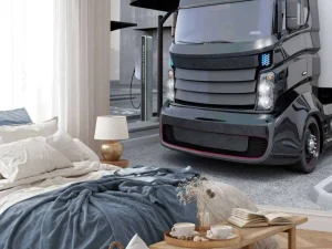 Online Futuristische vrachtwagen fotobehang Tienerkamer | Transport