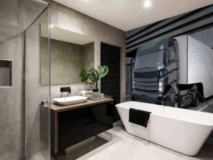 Online Futuristische vrachtwagen fotobehang Tienerkamer | Transport