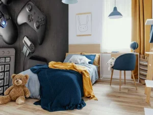 Clearance Game accessoires fotobehang Tienerkamer | Computerkamer