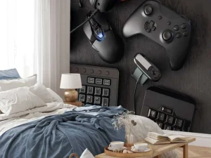 Clearance Game accessoires fotobehang Tienerkamer | Computerkamer