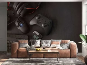 Clearance Game accessoires fotobehang Tienerkamer | Computerkamer