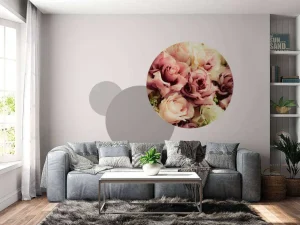 Hot Gekleurde rozen boeket fotobehang Bloemen