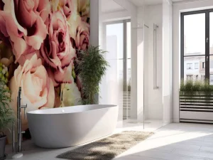 Hot Gekleurde rozen boeket fotobehang Bloemen