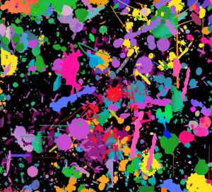 Clearance Gekleurde splash graffiti fotobehang Tienerkamer | Kunst & Design