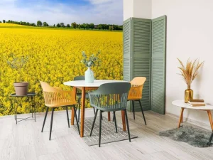 Outlet Gele koolzaadvelden fotobehang Bloemen