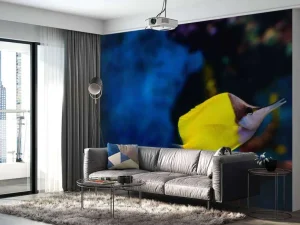 Hot Gele pincetvis fotobehang Dieren