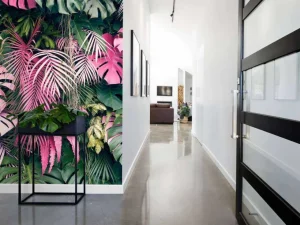 Clearance Gevarieerde en kleurrijke bladeren fotobehang Tienerkamer | Bloemen