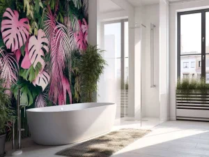 Clearance Gevarieerde en kleurrijke bladeren fotobehang Tienerkamer | Bloemen