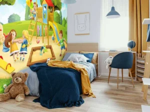 Discount Gezellige speeltuin fotobehang Kinderkamer