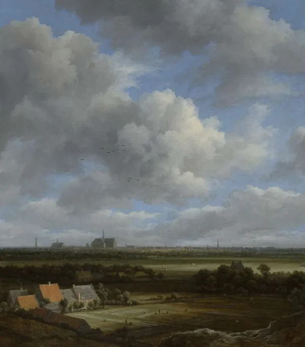 Fashion Gezicht op Haarlem uit het noordwesten fotobehang Kunst & Design