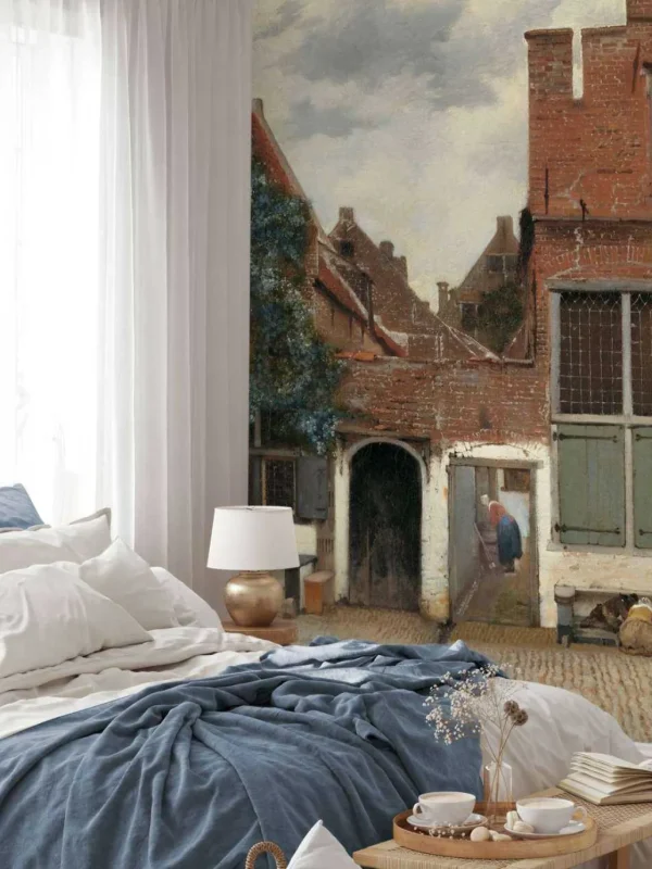 Discount Gezicht op huizen in Delft fotobehang Kunst & Design | Architectuur