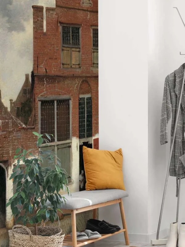 Discount Gezicht op huizen in Delft fotobehang Kunst & Design | Architectuur