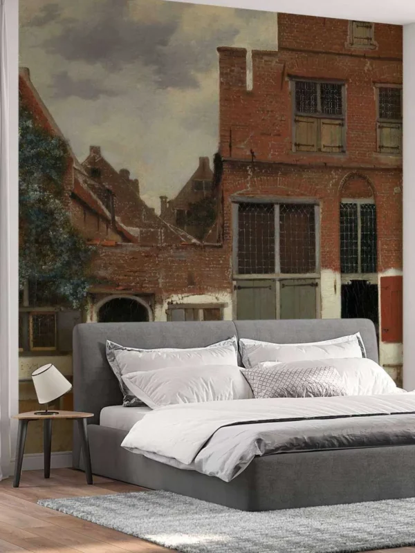 Discount Gezicht op huizen in Delft fotobehang Kunst & Design | Architectuur