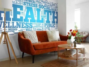 Hot Gezondheid woorden design fotobehang Sport