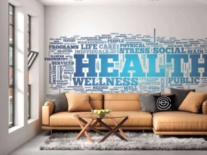 Hot Gezondheid woorden design fotobehang Sport