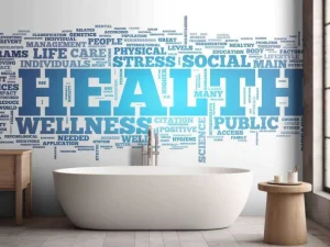 Hot Gezondheid woorden design fotobehang Sport