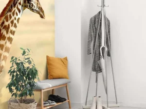 Sale Giraffe in Nationaal Park van Kenia fotobehang Dieren