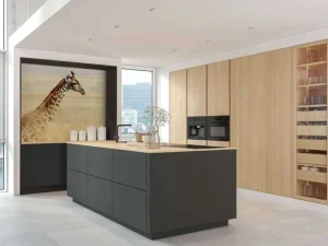 Sale Giraffe in Nationaal Park van Kenia fotobehang Dieren