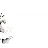 Hot Giraffe tekening fotobehang Babykamer | Dieren