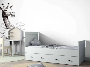 Hot Giraffe tekening fotobehang Babykamer | Dieren