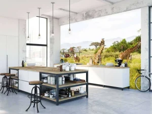 Sale Giraffen in Tanzania fotobehang Dieren