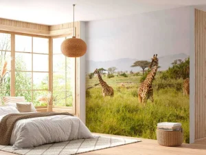 Sale Giraffen in Tanzania fotobehang Dieren