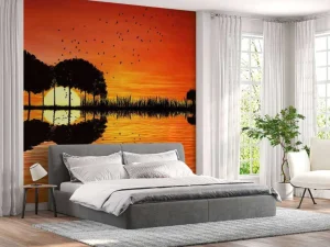 Sale Gitaar in de natuur fotobehang Tienerkamer