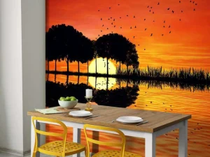 Sale Gitaar in de natuur fotobehang Tienerkamer
