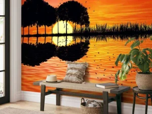 Sale Gitaar in de natuur fotobehang Tienerkamer