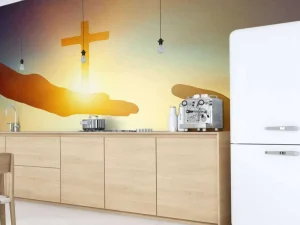 Clearance Gods helpende hand fotobehang Slaapkamer | Kunst & Design