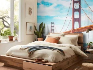 Best Golden Gate Bridge op een heldere dag fotobehang Architectuur