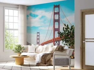 Best Golden Gate Bridge op een heldere dag fotobehang Architectuur