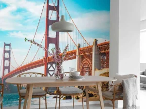 Best Golden Gate Bridge op een heldere dag fotobehang Architectuur