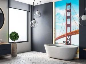 Best Golden Gate Bridge op een heldere dag fotobehang Architectuur