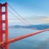 Fashion Golden Gate Bridge verlicht fotobehang Architectuur