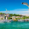 Fashion Golden Horn Bay in Istanbul fotobehang Architectuur
