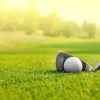 Discount Golfclub met bal close-up fotobehang Kinderkamer | Sport