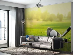 Discount Golfclub met bal close-up fotobehang Kinderkamer | Sport