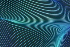 Best Golvend neon ontwerp fotobehang Tienerkamer | Computerkamer