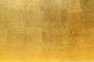 Clearance Gouden muur met structuur fotobehang Gang