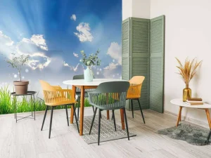 Sale Gras onder prachtige wolken fotobehang Tienerkamer | Kinderkamer