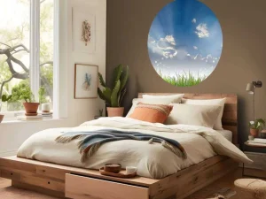 Sale Gras onder prachtige wolken fotobehang Tienerkamer | Kinderkamer
